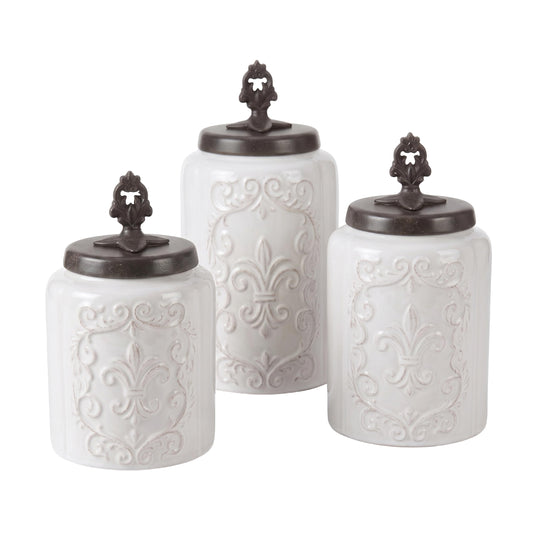 American Atelier bocal face montrant design Fleur de Lis et élégance décorative