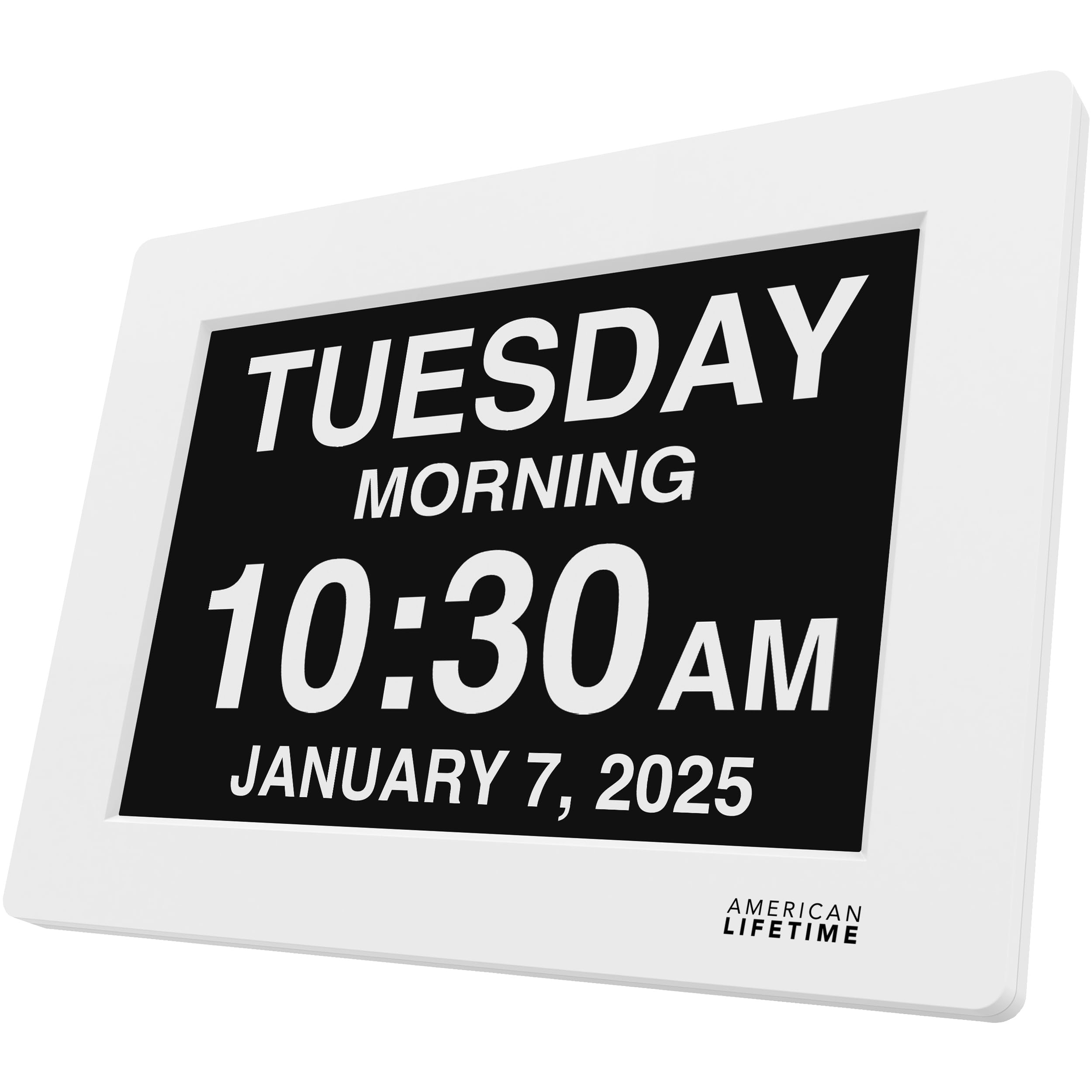 American Lifetime horloge face avant grand affichage lisible pour seniors