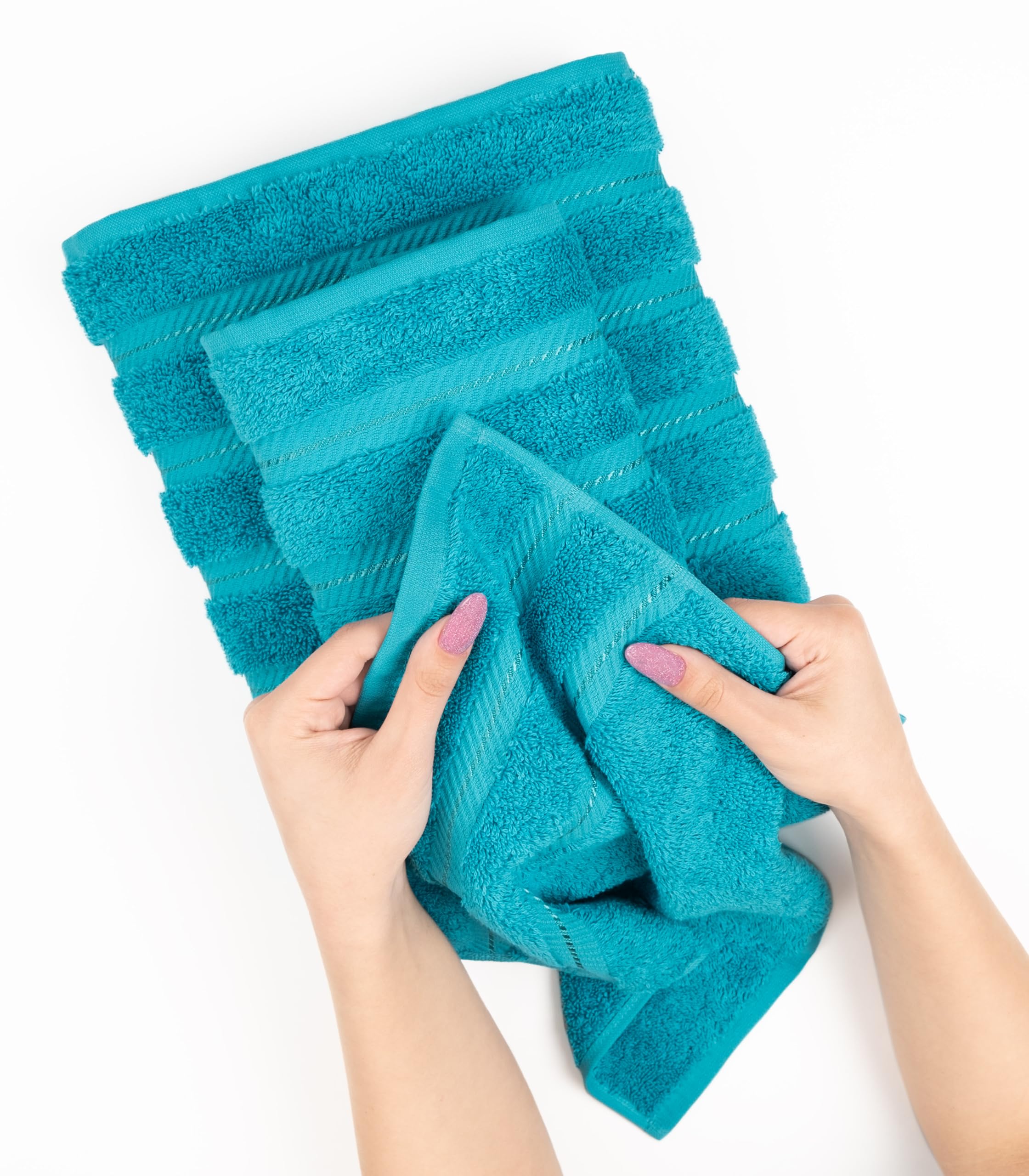 American Soft Linen comparaison taille sur une personne, enveloppement optimal