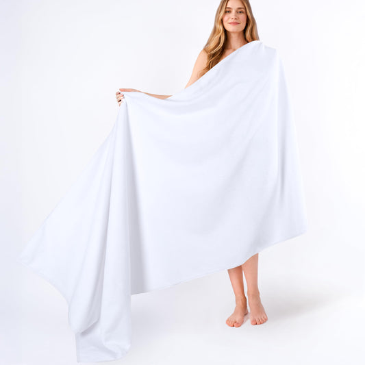 American Soft Linen visage pliée montrant douceur et grand format
