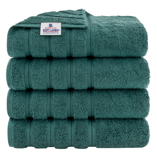 American Soft Linen vue avant du lot de 4 serviettes, aspect élégant et uniforme