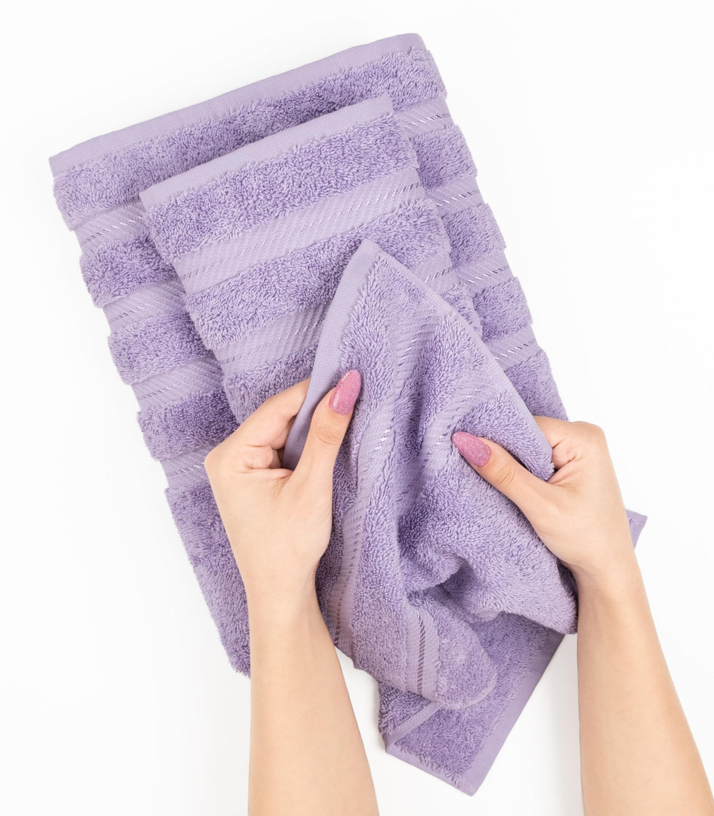 American Soft Linen : gant de toilette en gros plan, délicat pour le visage