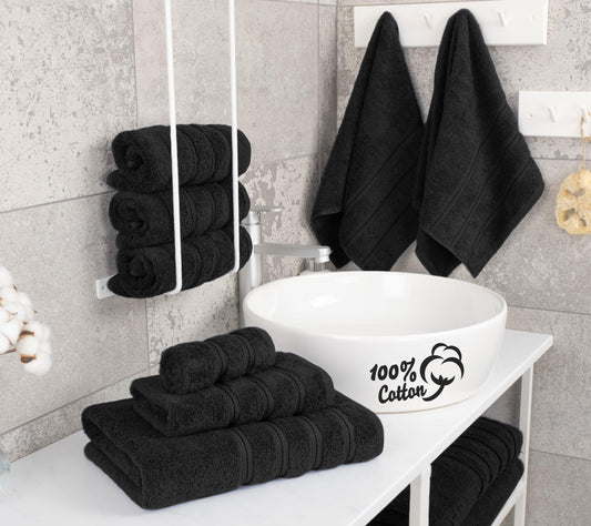 American Soft Linen gros plan sur les fibres de coton montrant douceur et absorption