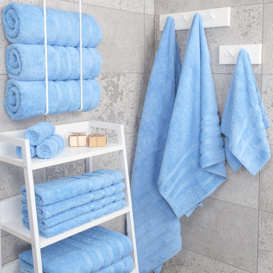 American Soft Linen gros plan sur la texture de coton turc pour douceur et absorption élevée