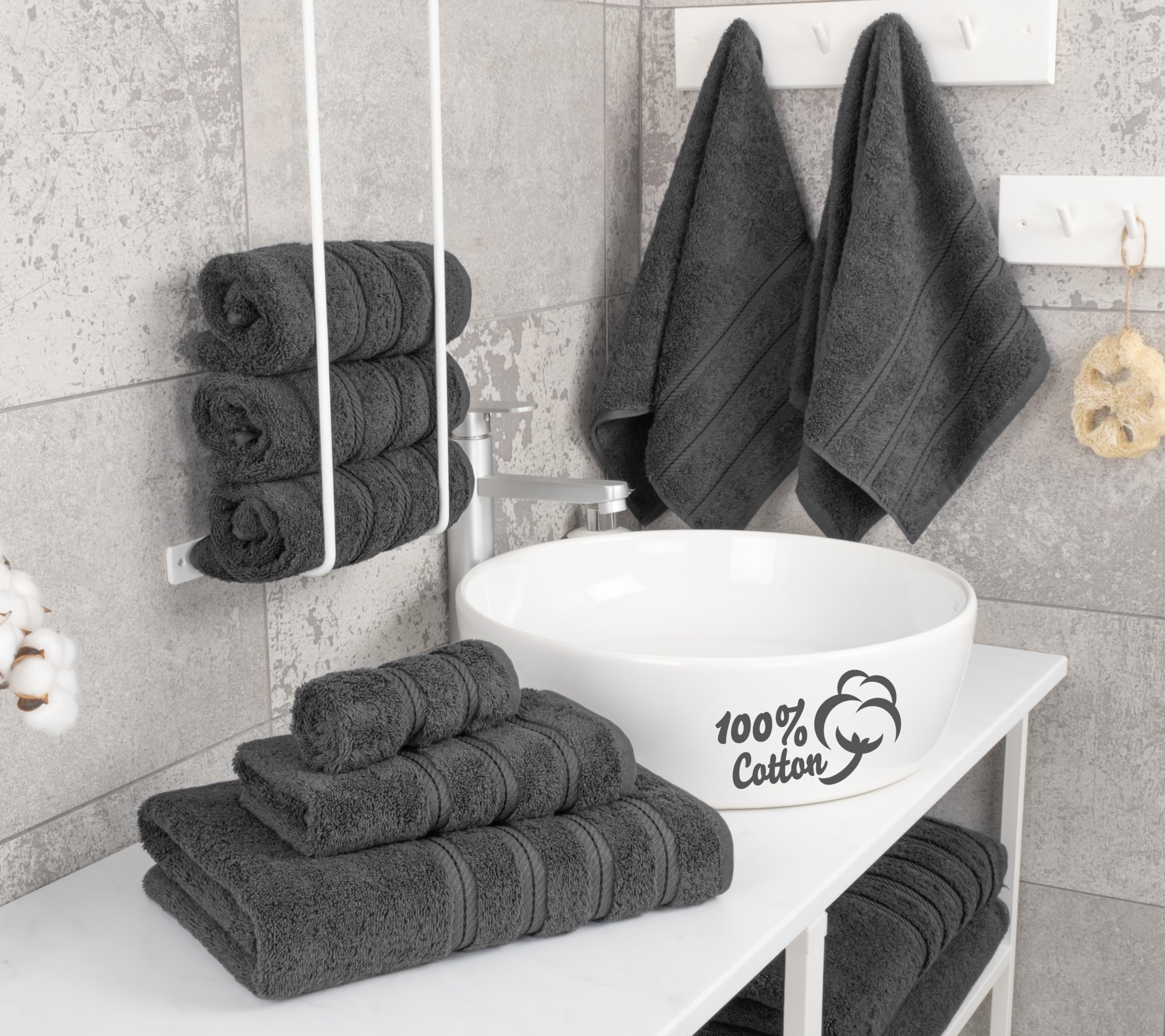 American Soft Linen gros plan sur la texture du coton, souplesse et douceur visibles