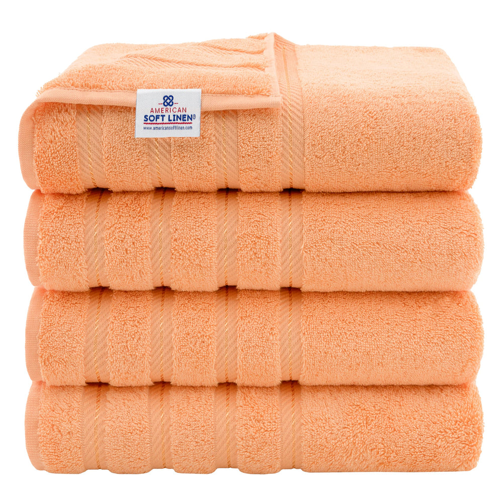American Soft Linen emballage du lot de serviettes montrant qualité et présentation