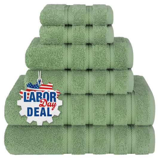 American Soft Linen vue avant du pack de serviettes, montre le contenu complet