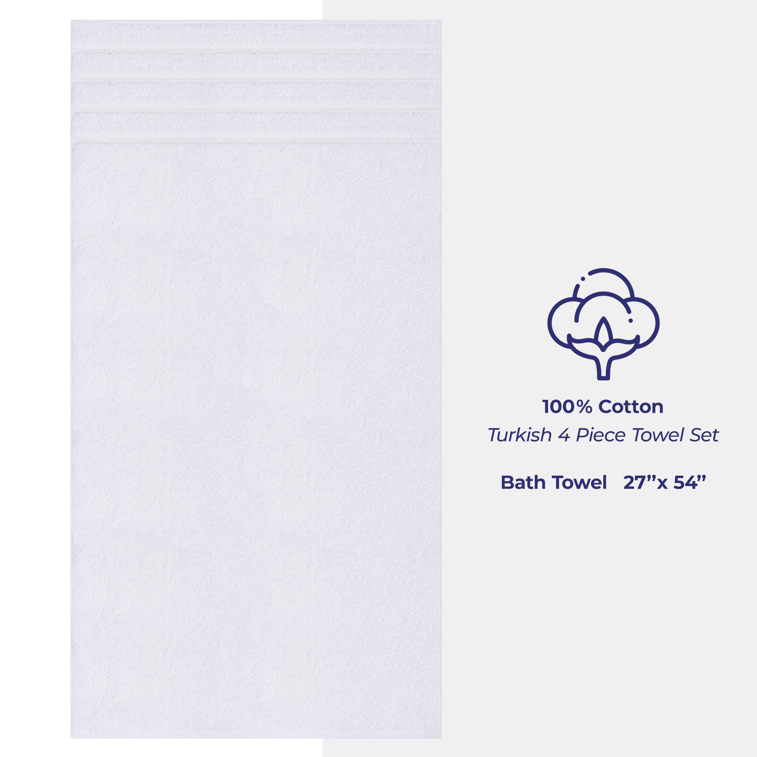 American Soft Linen lot de 4 serviettes empilées, solution pratique pour la maison