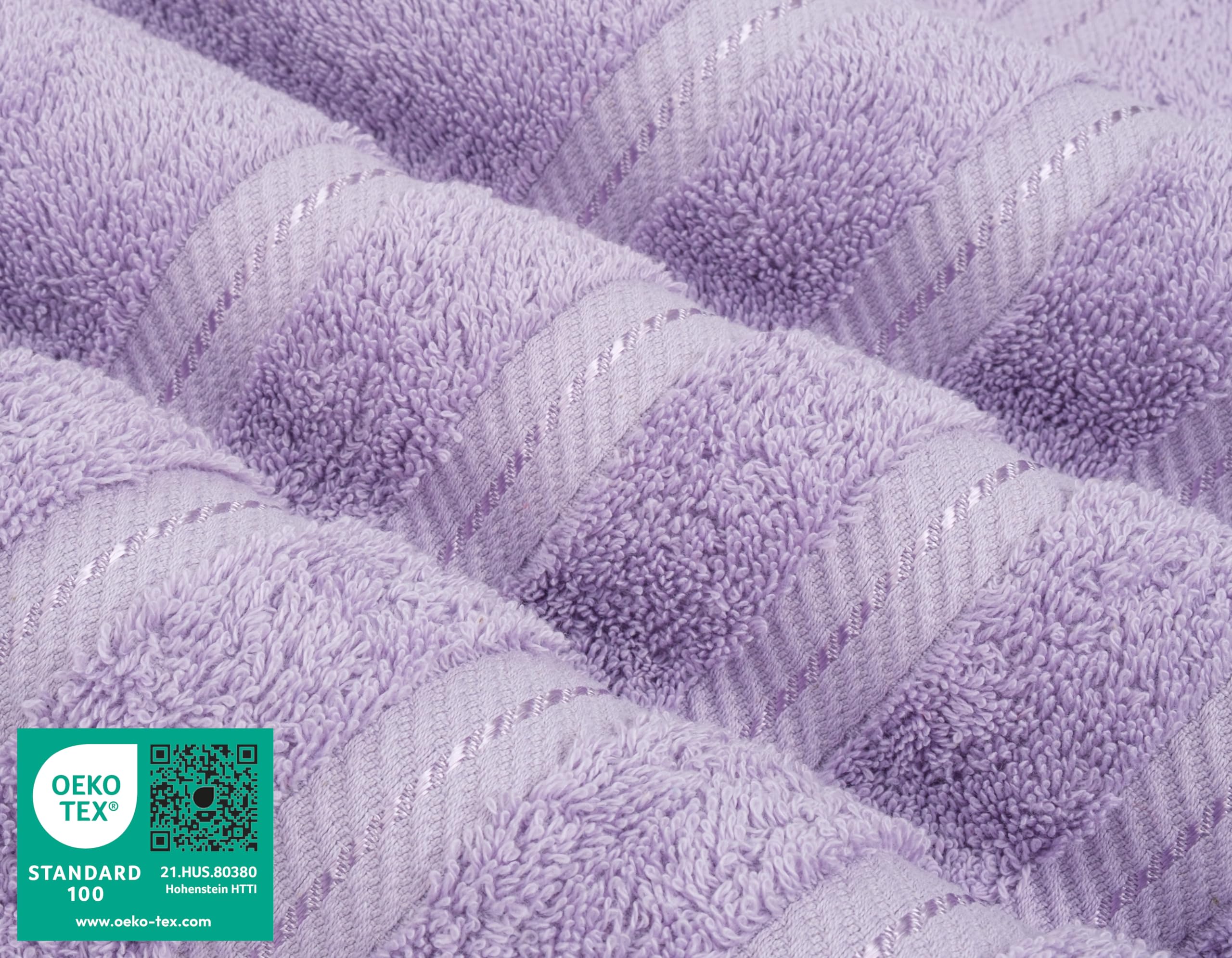 American Soft Linen : serviette de bain pliée, rendu épais et absorbant