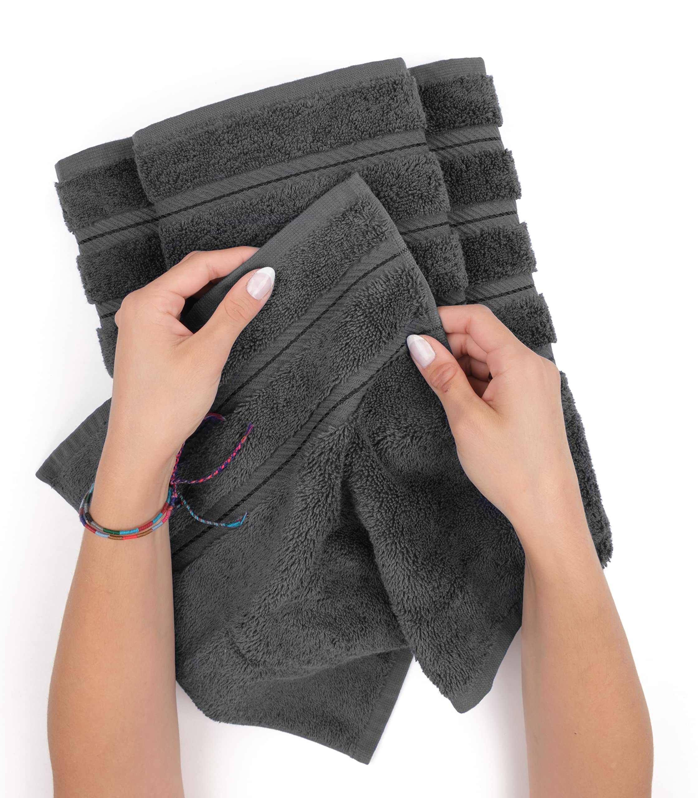 American Soft Linen comparaison taille montrant dimension 27x54 pouces claire
