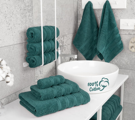 American Soft Linen gros plan de la texture coton 600 GSM montrant douceur absorbante