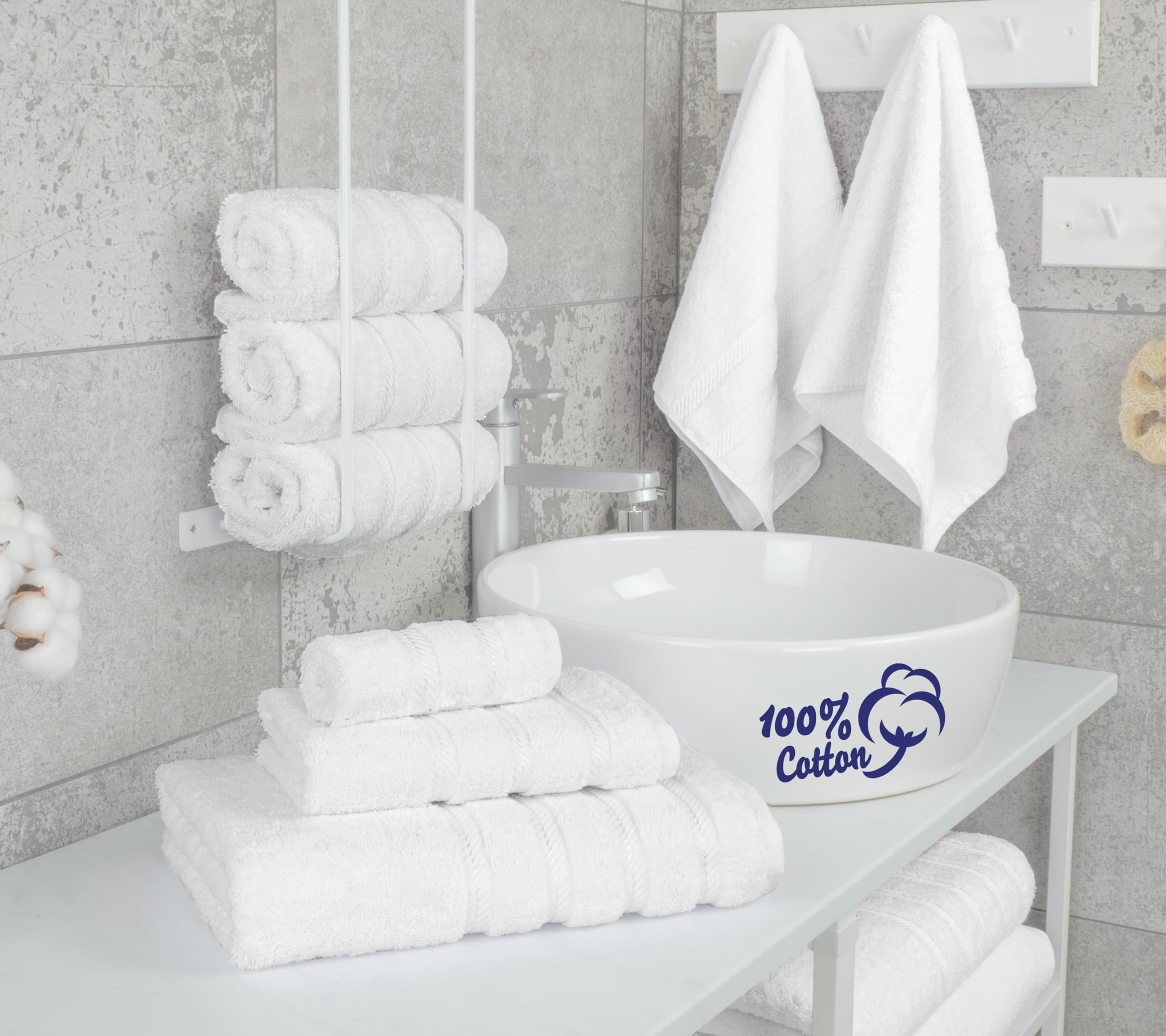 Gros plan sur la texture 100% coton American Soft Linen montrant douceur et densité 600 GSM