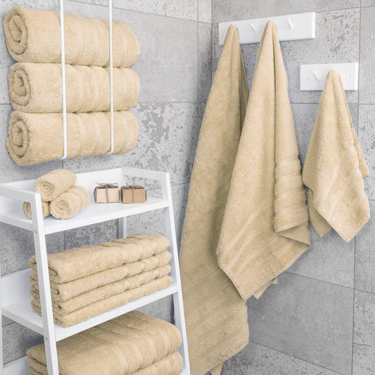 Gros plan sur la texture American Soft Linen montrant le tissage doux et une bonne absorption