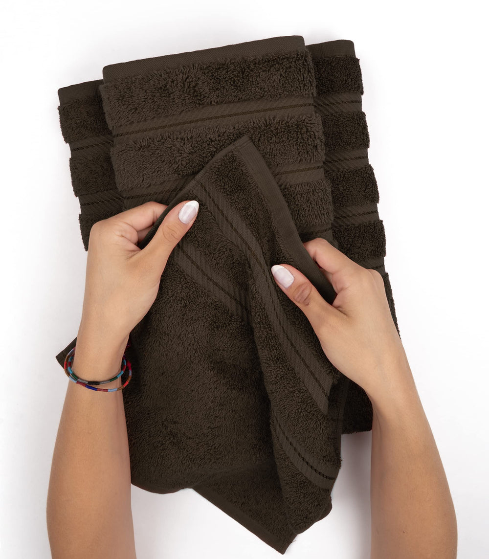 American Soft Linen quatre serviettes pliées, rangement pratique