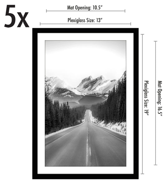 americanflat cadre 13x19 profil mince affichant moulure discrète et gain d'espace