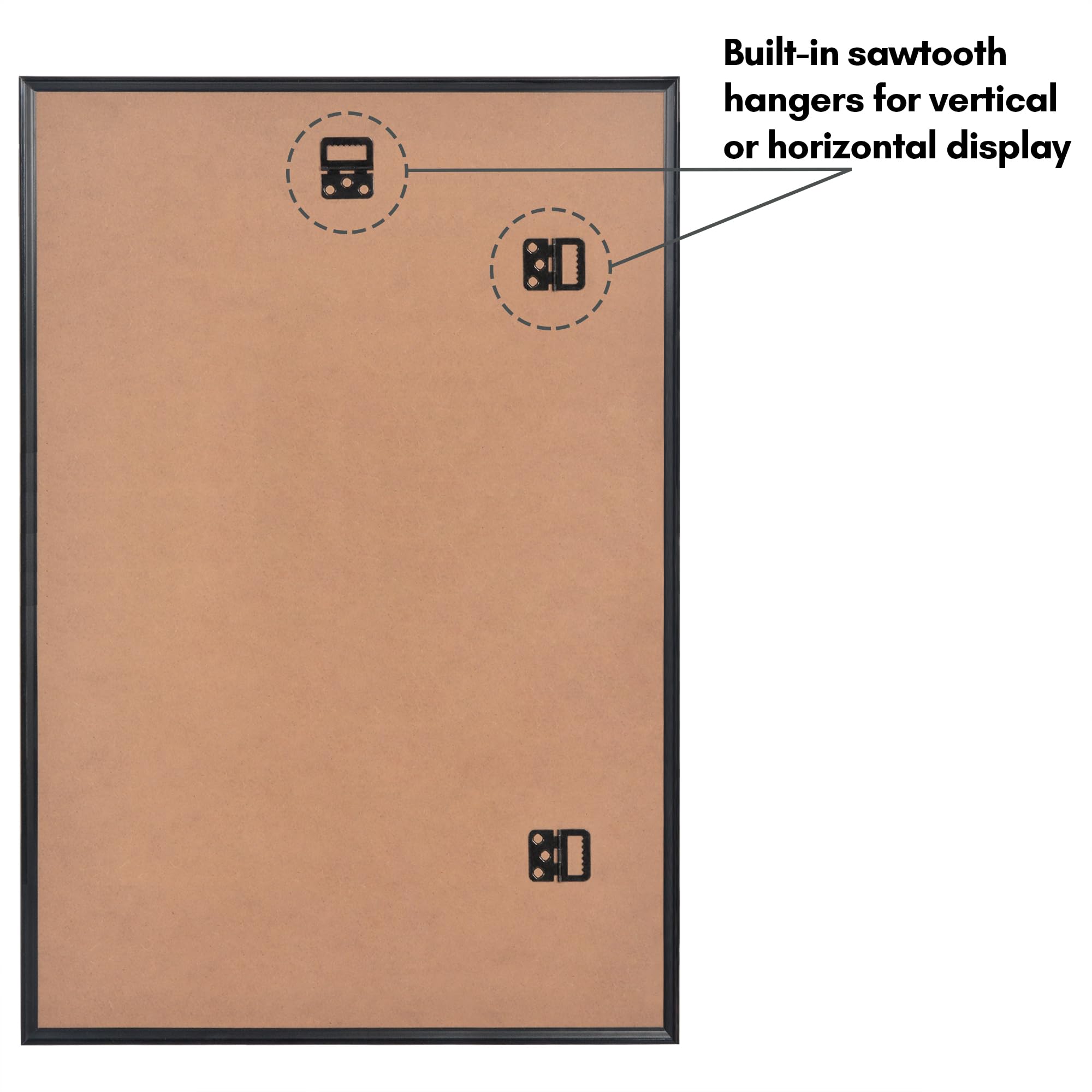 Americanflat cadre 16x24 insertion d'affiche sans outils pour remplacement rapide