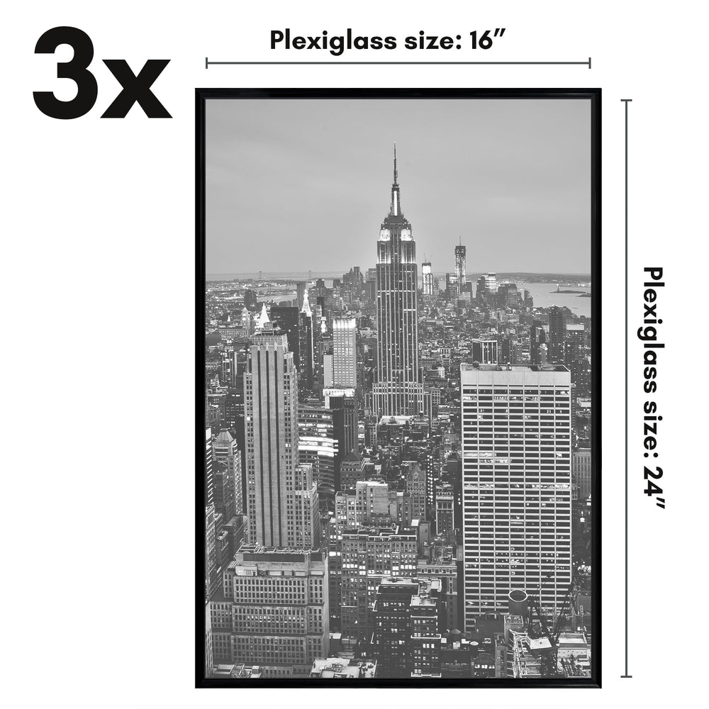 Americanflat cadre 16x24 détail moulure coulissante pour changement d'image facile