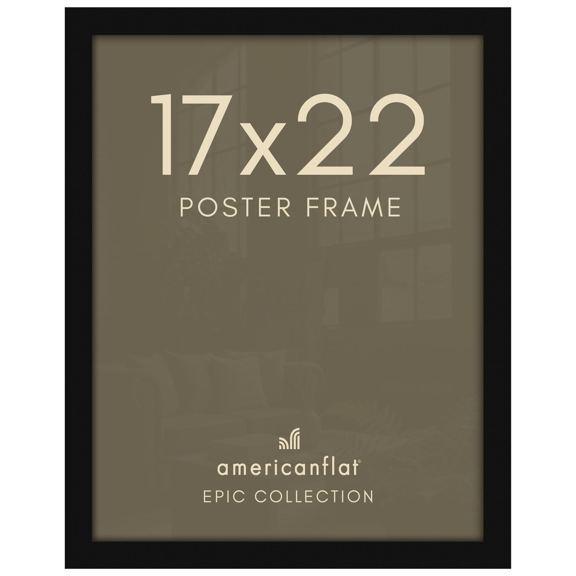Americanflat cadre 17x22 vue avant mettant en valeur l'image et l'esthétique
