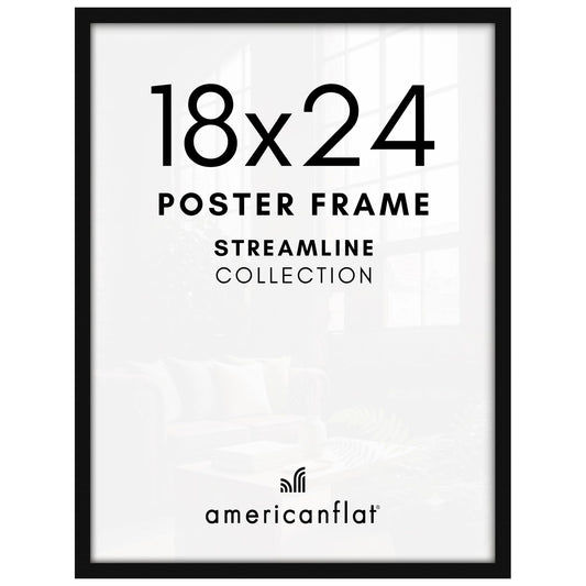 Americanflat cadre 18x24 face avant montrant finition noire et élégance