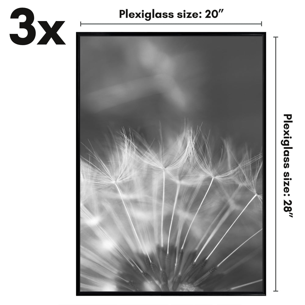 Americanflat vue du profil montrant moulures coulissantes pour changement rapide