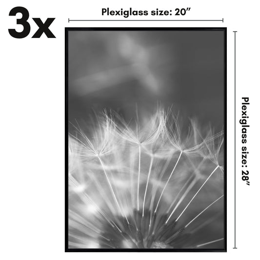 Americanflat vue du profil montrant moulures coulissantes pour changement rapide