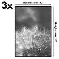 Americanflat vue du profil montrant moulures coulissantes pour changement rapide