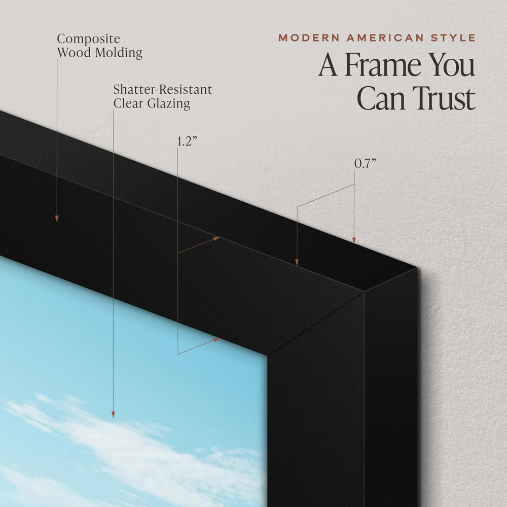 Americanflat cadre 15x22 dos avec boutons tournants pour un changement d’image simple