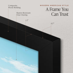 Americanflat cadre 15x22 dos avec boutons tournants pour un changement d’image simple