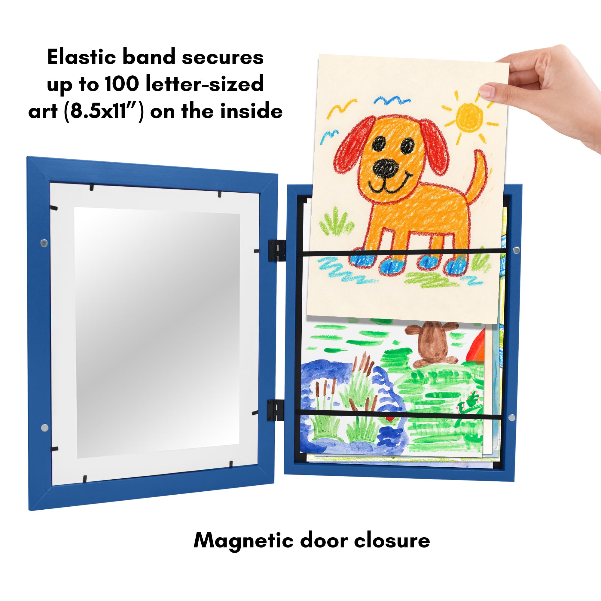 Americanflat cadre accroché au mur paysage valorise œuvres enfant