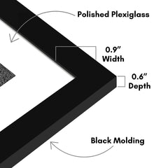 Americanflat plexiglas poli montrant clarté et protection anti-rayures