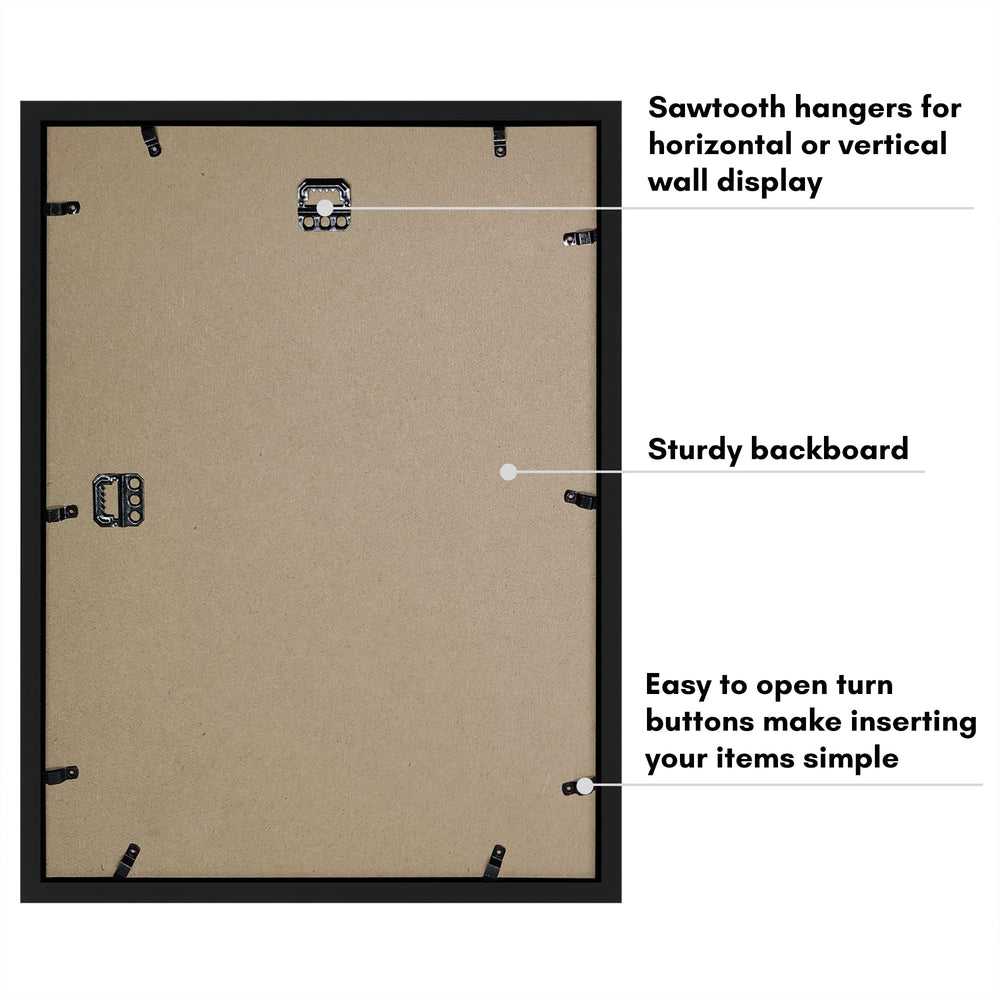 Americanflat cadre accroché au mur orientation horizontale, suspension incluse