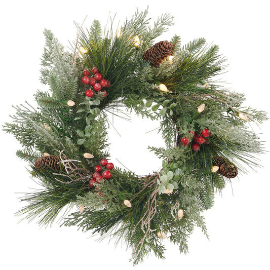 AMERZEST couronne de Noël sur porte, accueil festif immédiat