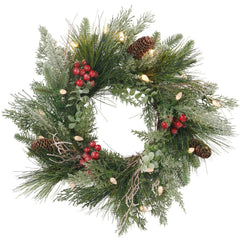 AMERZEST couronne de Noël sur porte, accueil festif immédiat