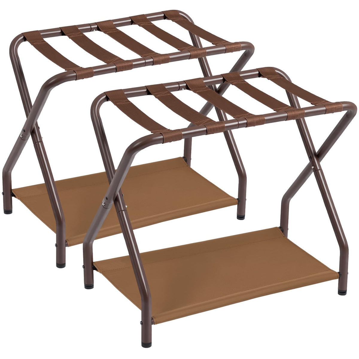 AMHANCIBLE vue avant du porte-bagages pliable, stabilité et finition