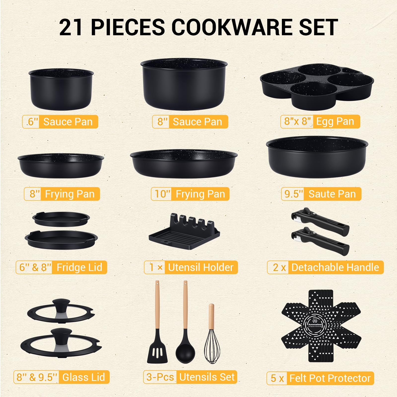 Ammeloo set présenté dans une cuisine moderne pour inspirer usage quotidien