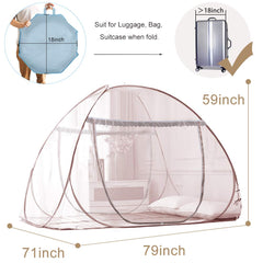 AMMER gros plan maille polyester respirante bloque moustiques