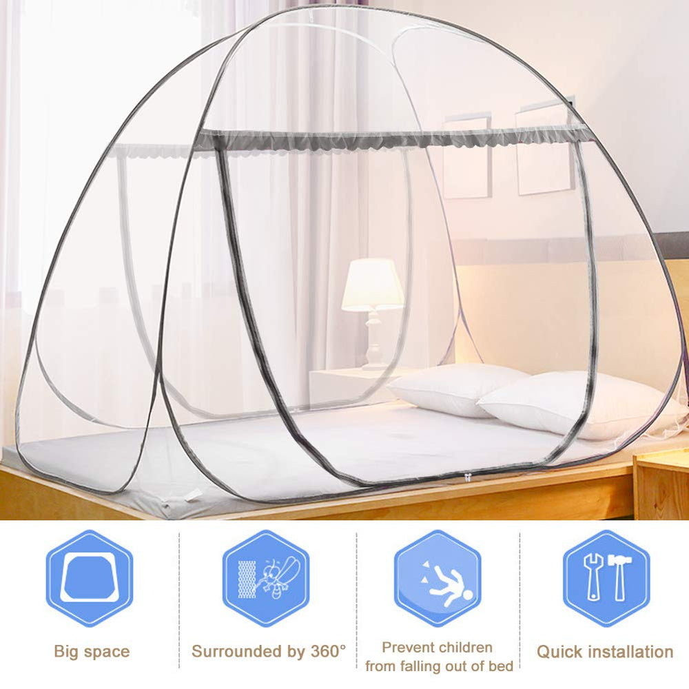 AMMER tente installée en camping offre abri léger et portable