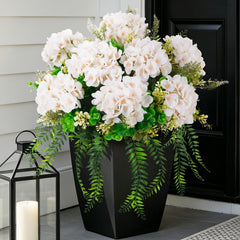 Ammyoo emballage avant montrant lot de 8 hortensias, idéal gain de temps