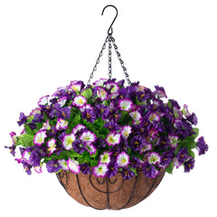 Ammyoo panier face montrant la composition florale et effet décoratif durable