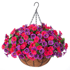 Ammyoo panier face montrant fleurs suspendues et effet décoratif