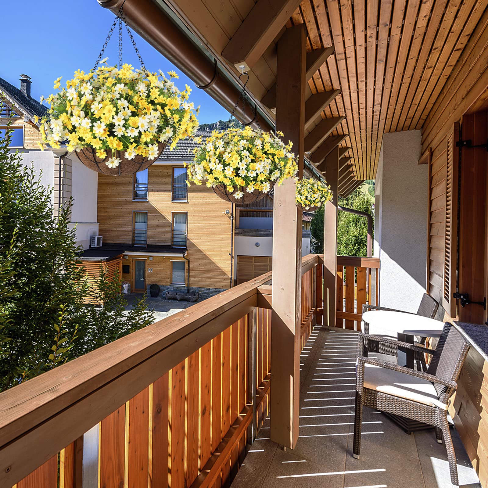 Ammyoo suspension sur balcon offrant ambiance décorative sans entretien