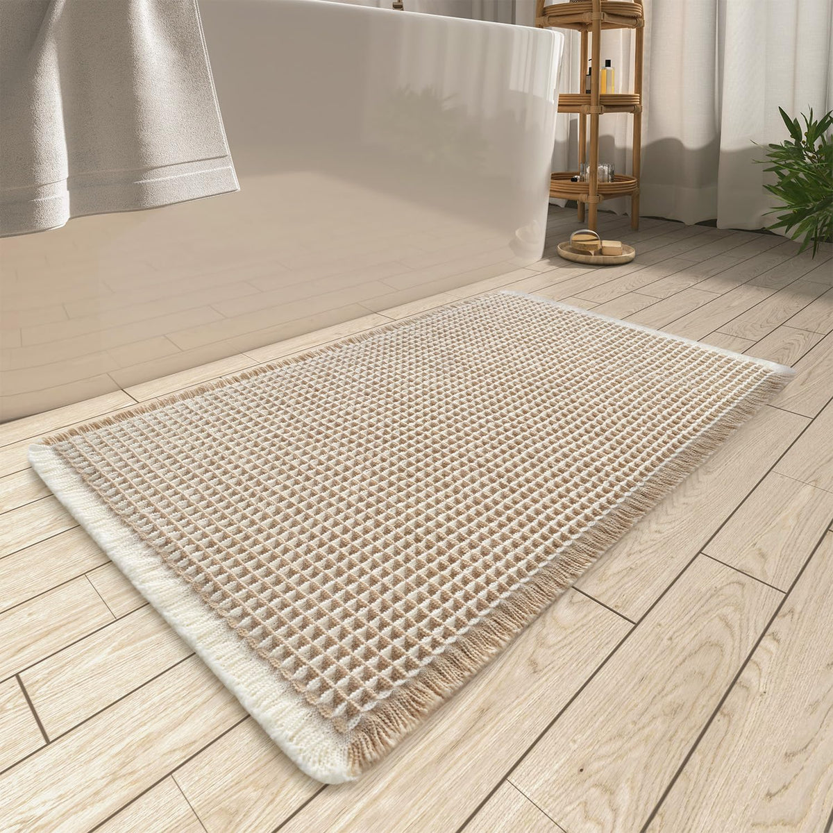 AMOAMI tapis devant le paquet montrant le format compact et esthétique