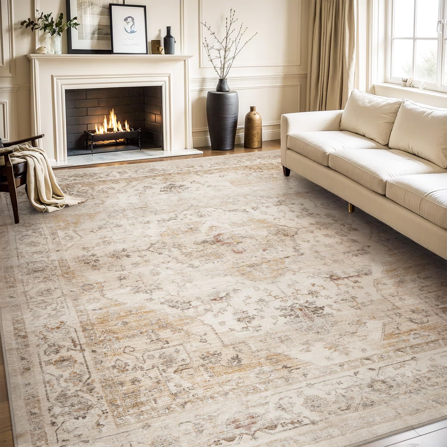 AMOAMI vue de face du paquet du tapis montrant dimension et design durable