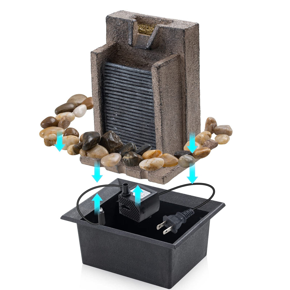 AMOOTEK LED changeantes illuminant la fontaine pour ambiance relaxante