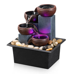 AMOOTEK fontaine de table vue avant ajoutant ambiance décorative