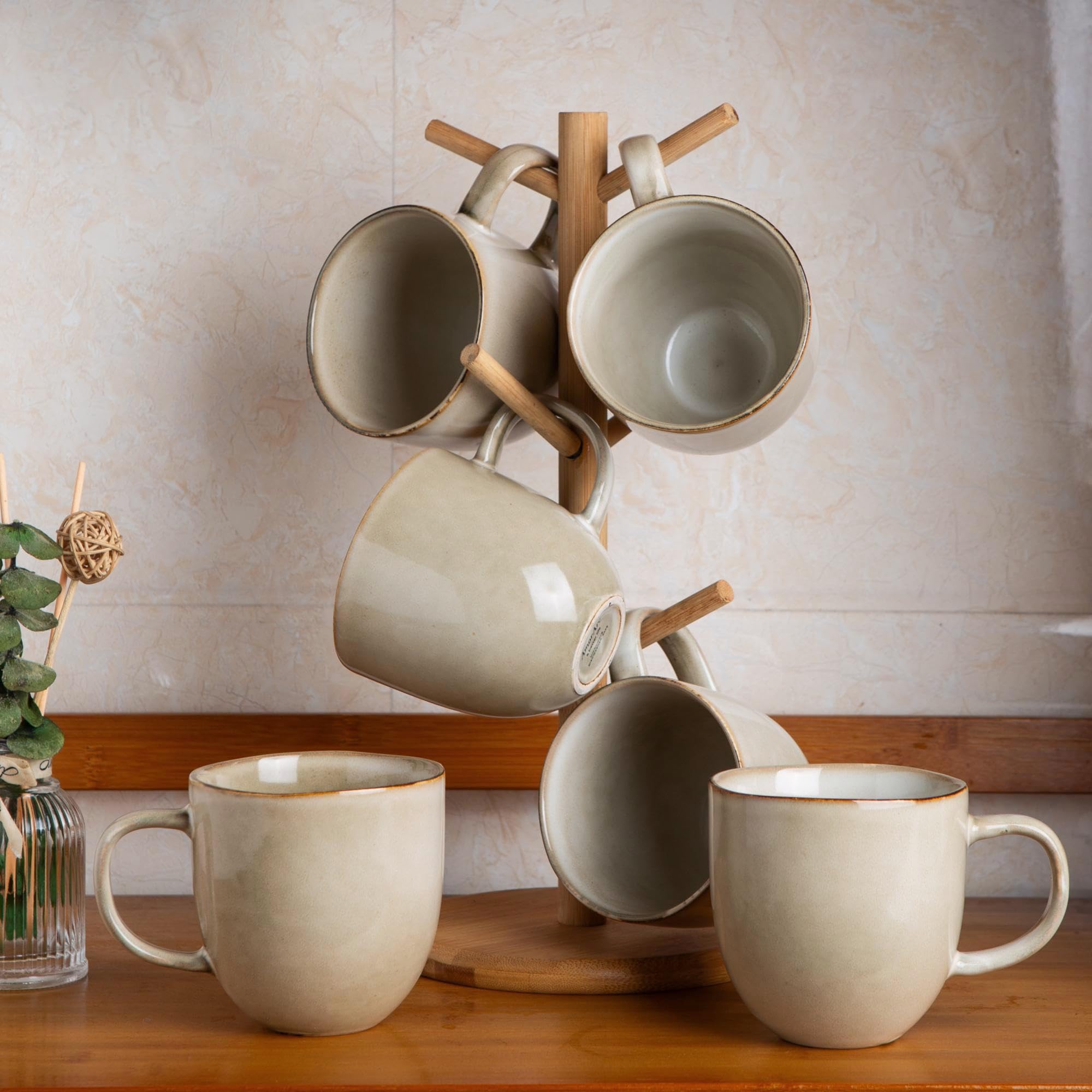 AmorArc face avant du mug montrant la forme et la anse, durable et ergonomique