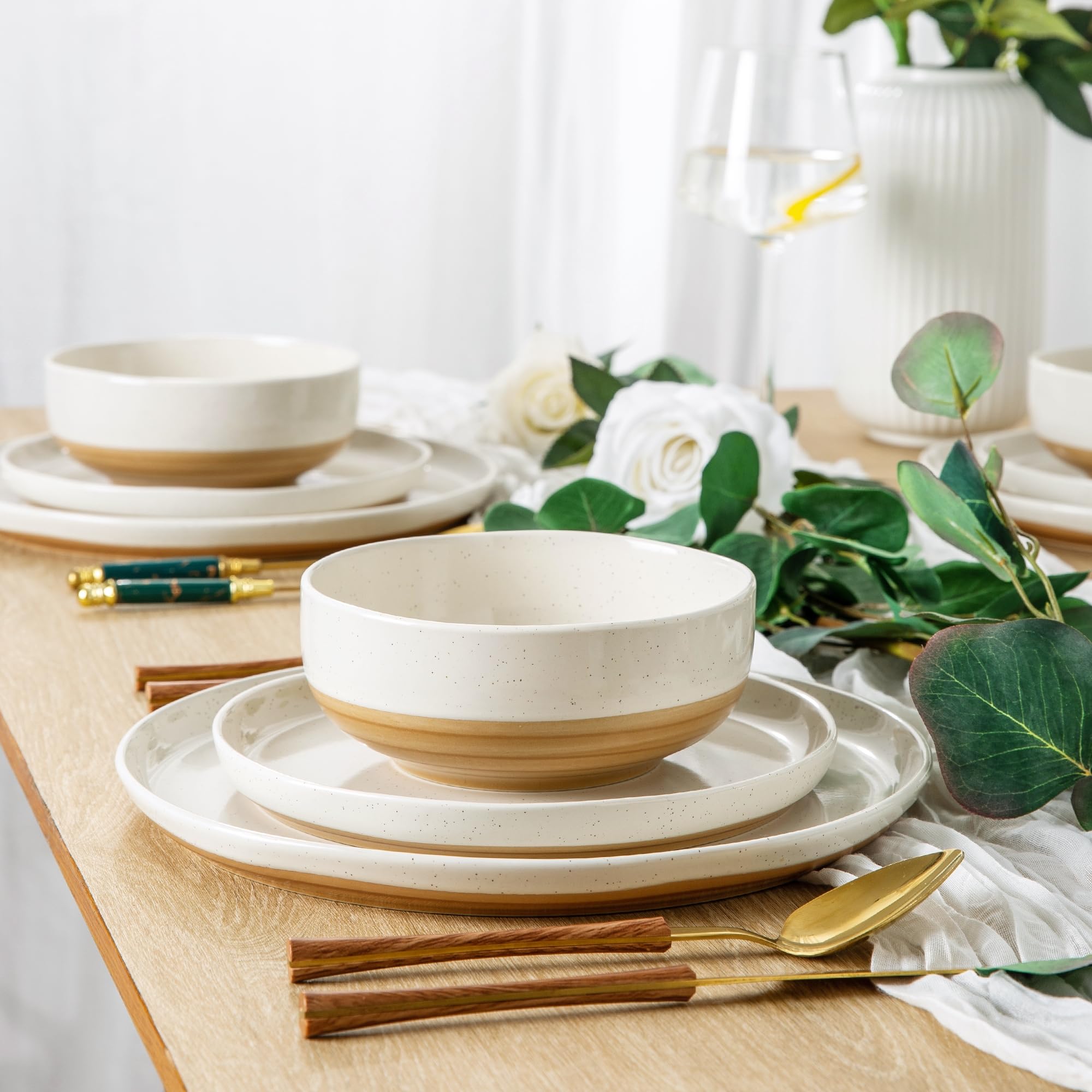 AmorArc set en situation repas convivial esthétique artisanale