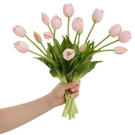 Amore Florals emballage face avant montrant 15 tulipes, présentation soignée et pratique