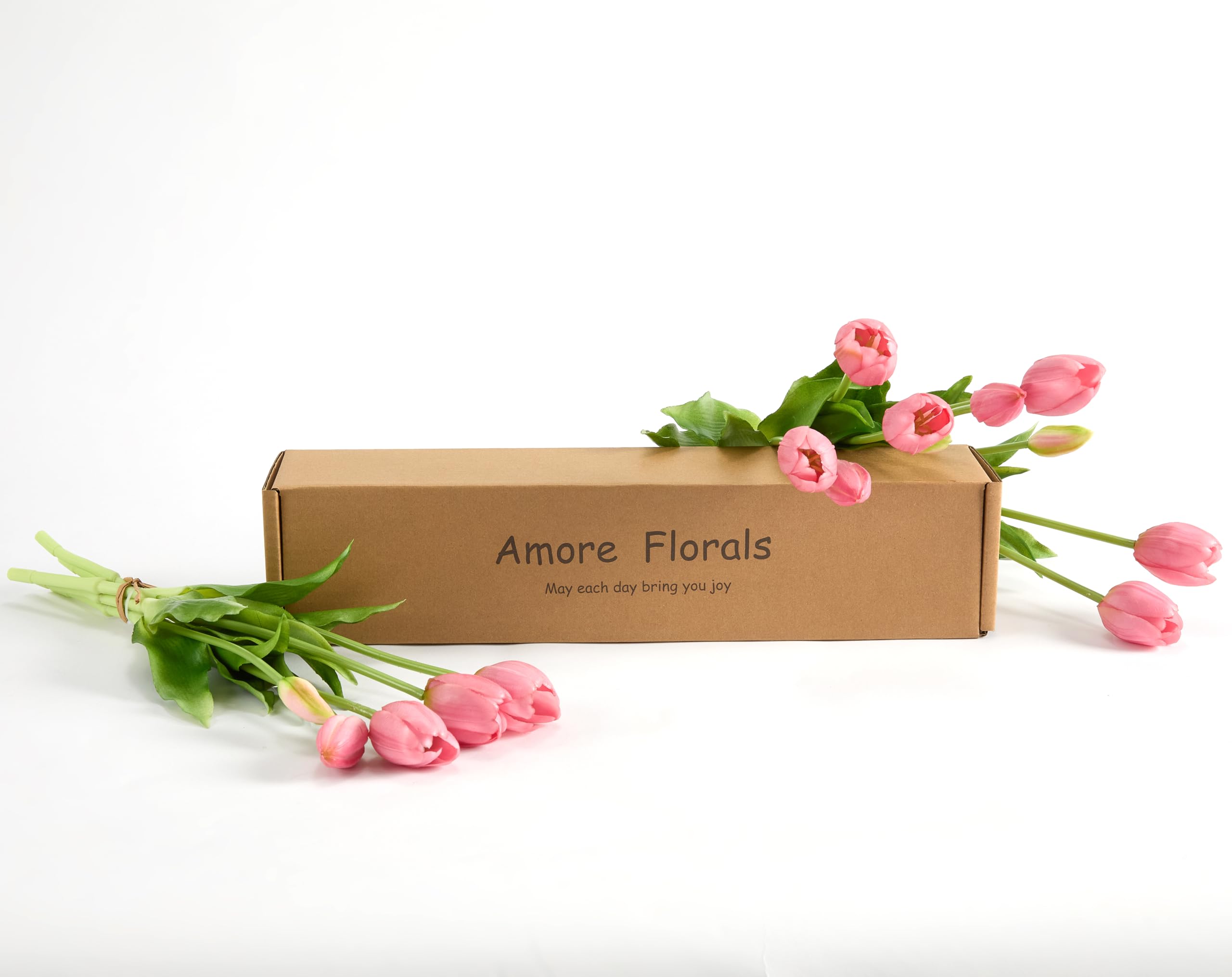 Amore Florals tulipes installées dans un salon apportant couleur immédiate