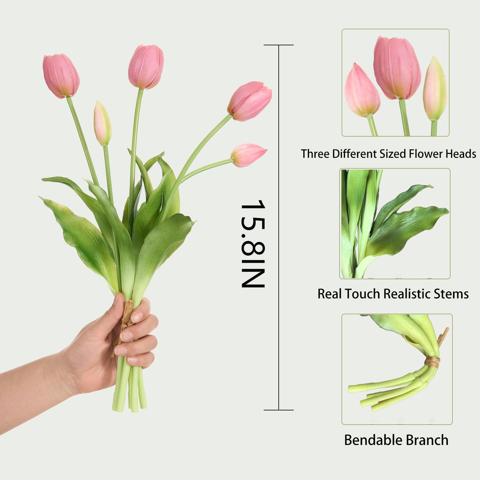 Amore Florals détail tige fil-de-fer et bouton ajustable pour styliser